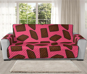 Pieces of Chocolate Pattern Print Oversized Sofa Protector