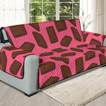 Pieces of Chocolate Pattern Print Oversized Sofa Protector