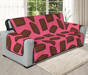 Pieces of Chocolate Pattern Print Oversized Sofa Protector