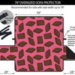 Pieces of Chocolate Pattern Print Oversized Sofa Protector