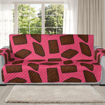 Pieces of Chocolate Pattern Print Oversized Sofa Protector