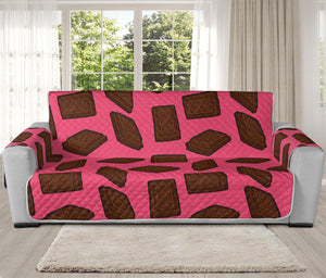 Pieces of Chocolate Pattern Print Oversized Sofa Protector