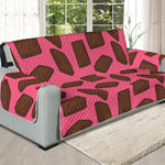 Pieces of Chocolate Pattern Print Oversized Sofa Protector