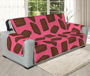 Pieces of Chocolate Pattern Print Oversized Sofa Protector