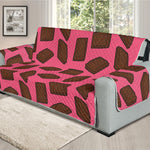 Pieces of Chocolate Pattern Print Oversized Sofa Protector