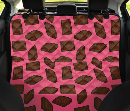 Pieces of Chocolate Pattern Print Pet Car Back Seat Cover