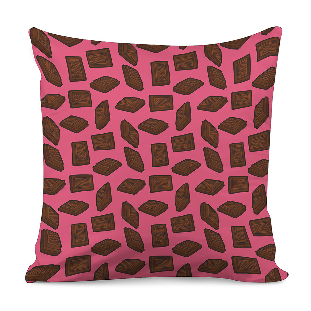 Pieces of Chocolate Pattern Print Pillow Cover