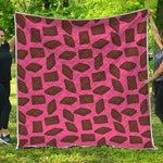 Pieces of Chocolate Pattern Print Quilt