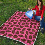 Pieces of Chocolate Pattern Print Quilt