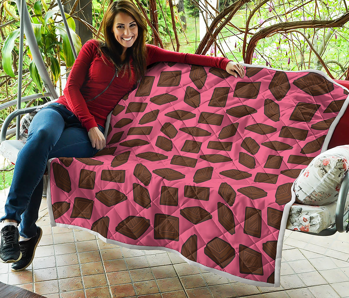 Pieces of Chocolate Pattern Print Quilt