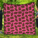 Pieces of Chocolate Pattern Print Quilt