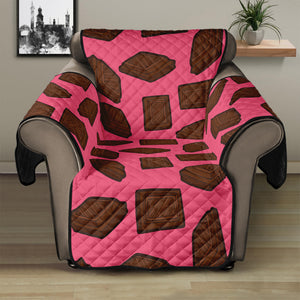 Pieces of Chocolate Pattern Print Recliner Protector