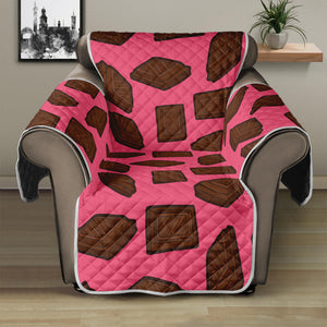 Pieces of Chocolate Pattern Print Recliner Protector