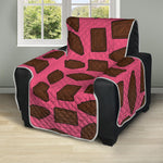 Pieces of Chocolate Pattern Print Recliner Protector