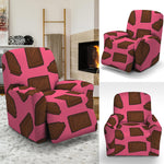 Pieces of Chocolate Pattern Print Recliner Slipcover