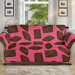 Pieces of Chocolate Pattern Print Sofa Protector