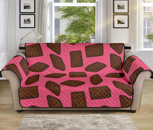 Pieces of Chocolate Pattern Print Sofa Protector