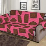 Pieces of Chocolate Pattern Print Sofa Protector