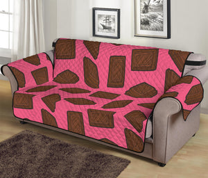 Pieces of Chocolate Pattern Print Sofa Protector