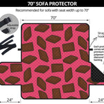 Pieces of Chocolate Pattern Print Sofa Protector