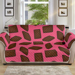 Pieces of Chocolate Pattern Print Sofa Protector