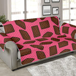 Pieces of Chocolate Pattern Print Sofa Protector