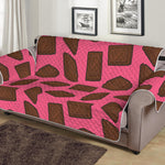 Pieces of Chocolate Pattern Print Sofa Protector