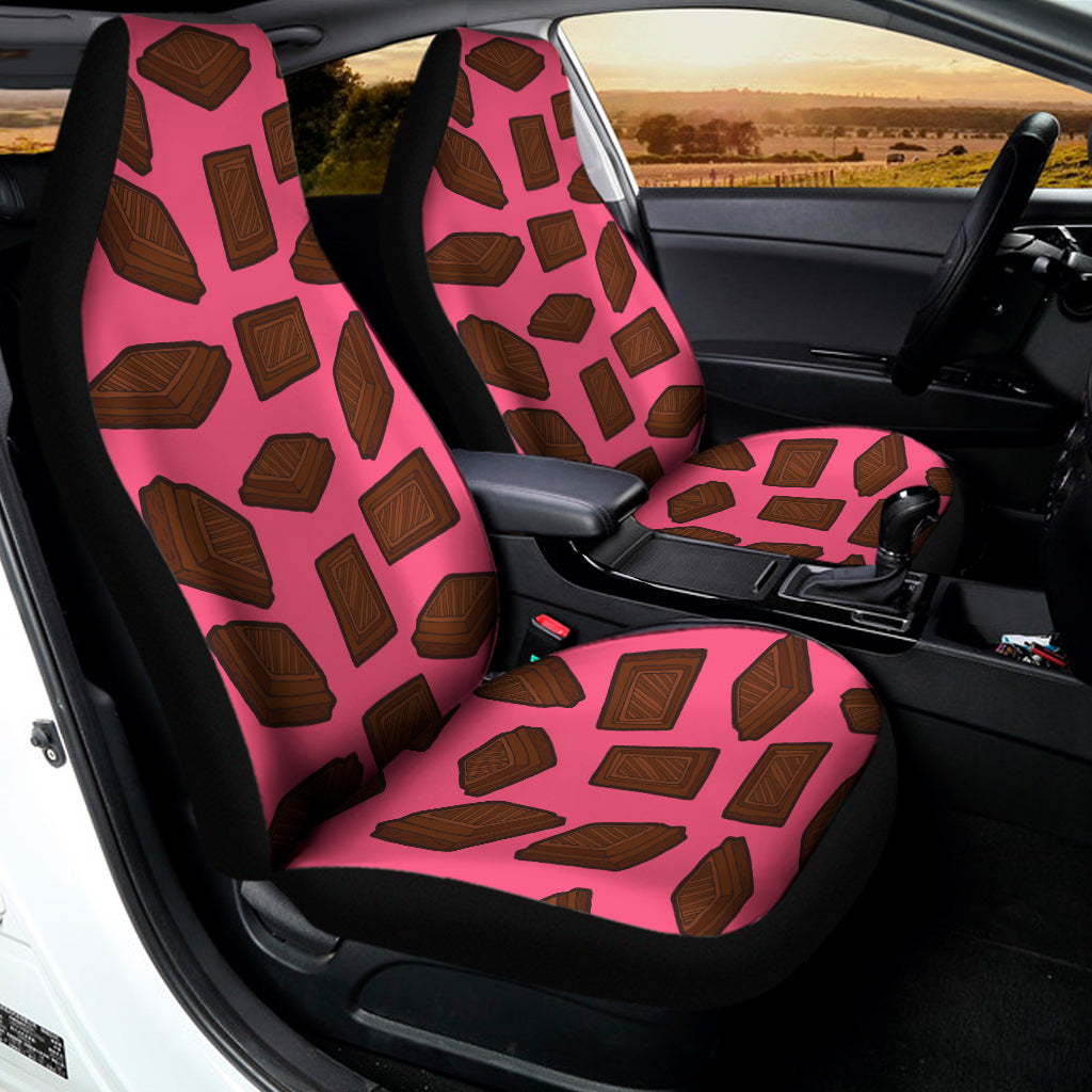 Pieces of Chocolate Pattern Print Universal Fit Car Seat Covers