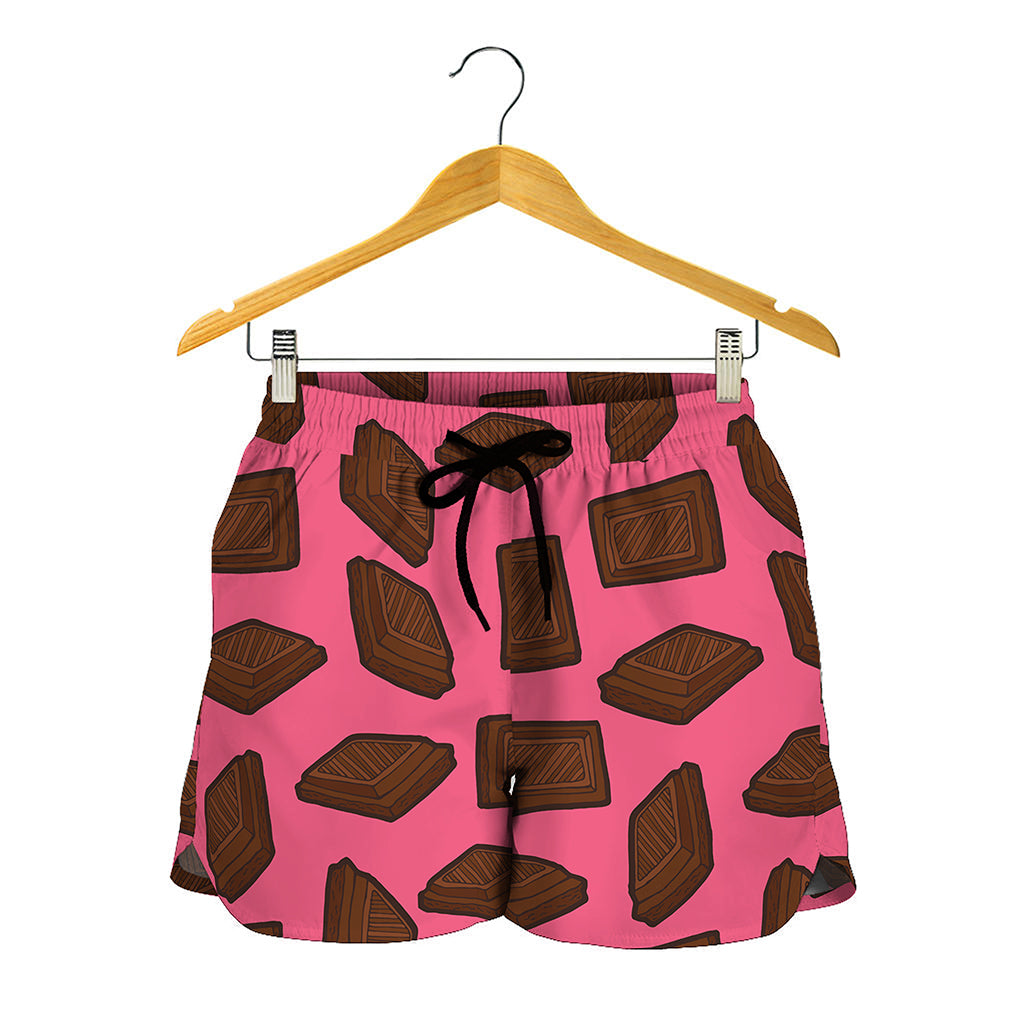 Pieces of Chocolate Pattern Print Women's Shorts