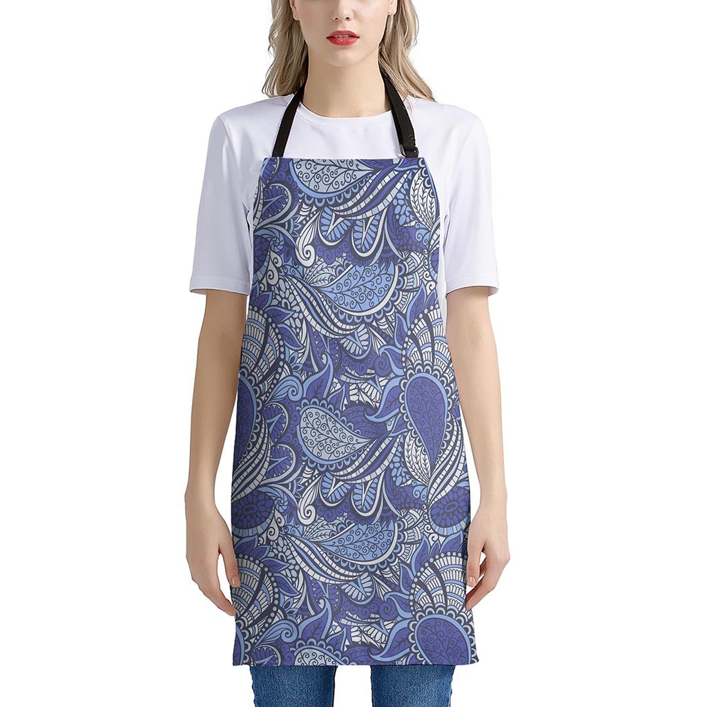 Pigeon Floral Bohemian Pattern Print Apron