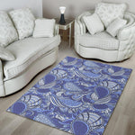 Pigeon Floral Bohemian Pattern Print Area Rug GearFrost