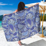 Pigeon Floral Bohemian Pattern Print Beach Sarong Wrap
