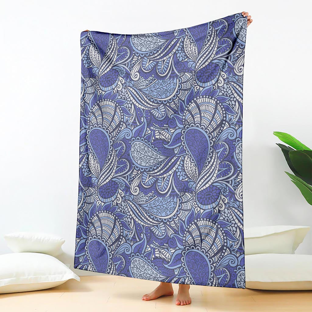 Pigeon Floral Bohemian Pattern Print Blanket
