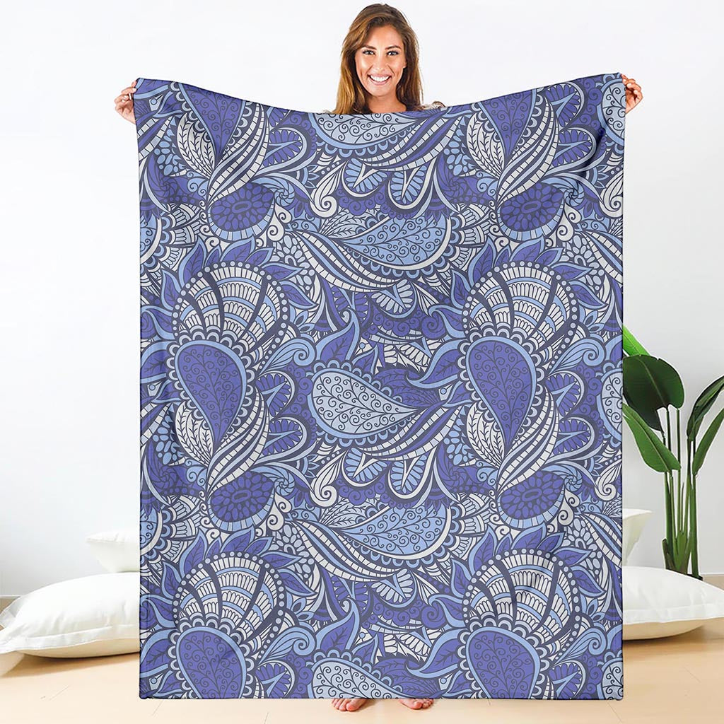 Pigeon Floral Bohemian Pattern Print Blanket