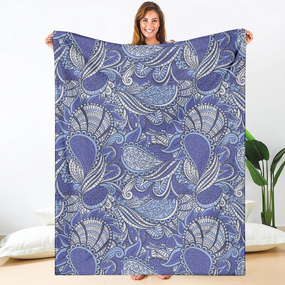 Pigeon Floral Bohemian Pattern Print Blanket