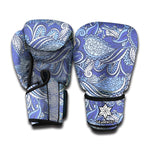 Pigeon Floral Bohemian Pattern Print Boxing Gloves