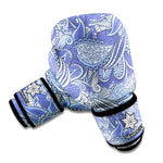 Pigeon Floral Bohemian Pattern Print Boxing Gloves