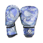 Pigeon Floral Bohemian Pattern Print Boxing Gloves