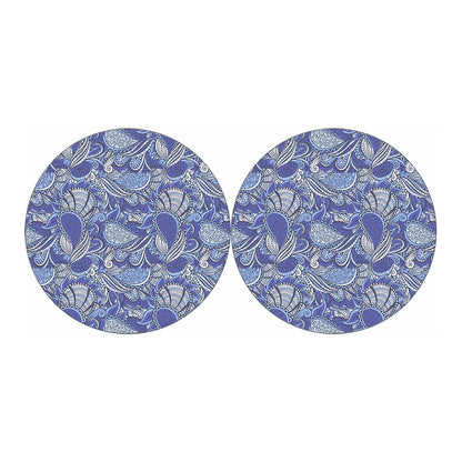 Pigeon Floral Bohemian Pattern Print Car Coasters