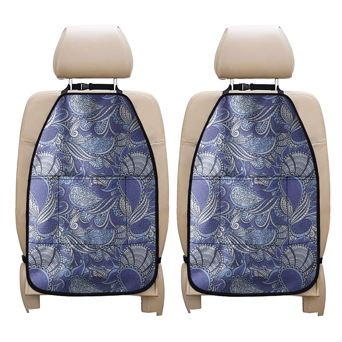 Pigeon Floral Bohemian Pattern Print Car Seat Organizers