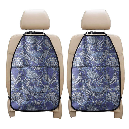 Pigeon Floral Bohemian Pattern Print Car Seat Organizers