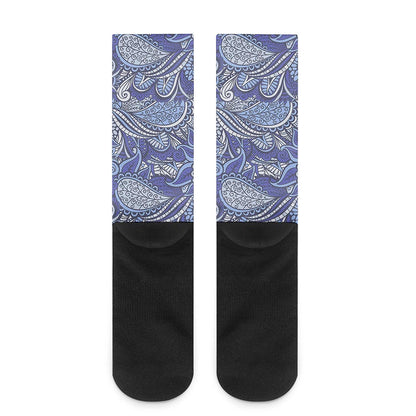 Pigeon Floral Bohemian Pattern Print Crew Socks