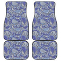 Pigeon Floral Bohemian Pattern Print Front and Back Car Floor Mats