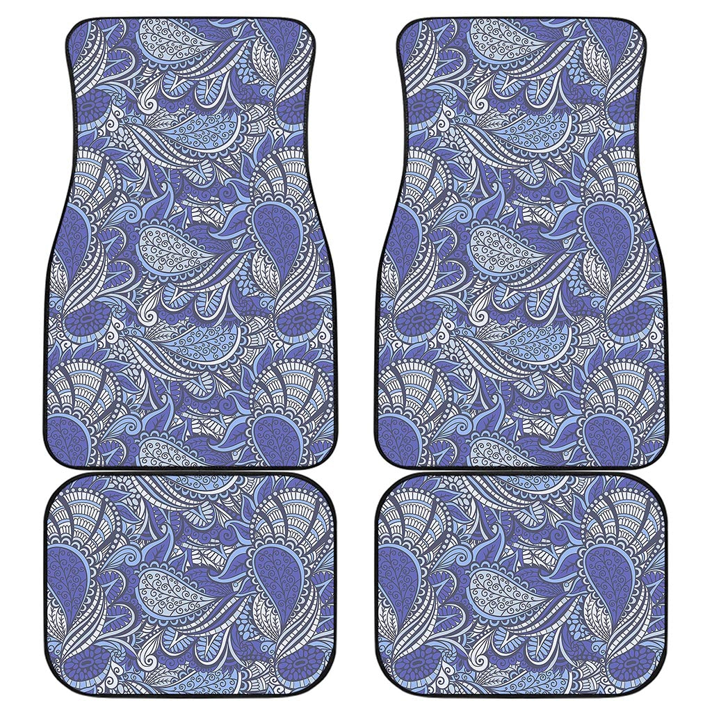 Pigeon Floral Bohemian Pattern Print Front and Back Car Floor Mats