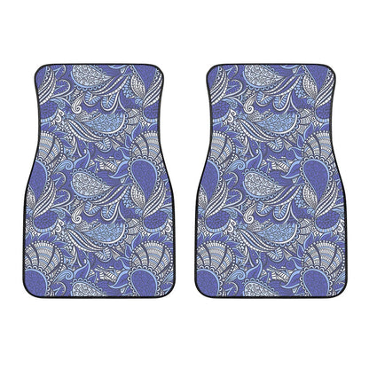 Pigeon Floral Bohemian Pattern Print Front Car Floor Mats