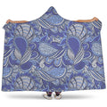 Pigeon Floral Bohemian Pattern Print Hooded Blanket
