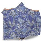 Pigeon Floral Bohemian Pattern Print Hooded Blanket