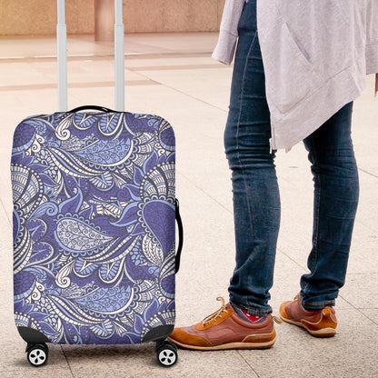Pigeon Floral Bohemian Pattern Print Luggage Cover GearFrost