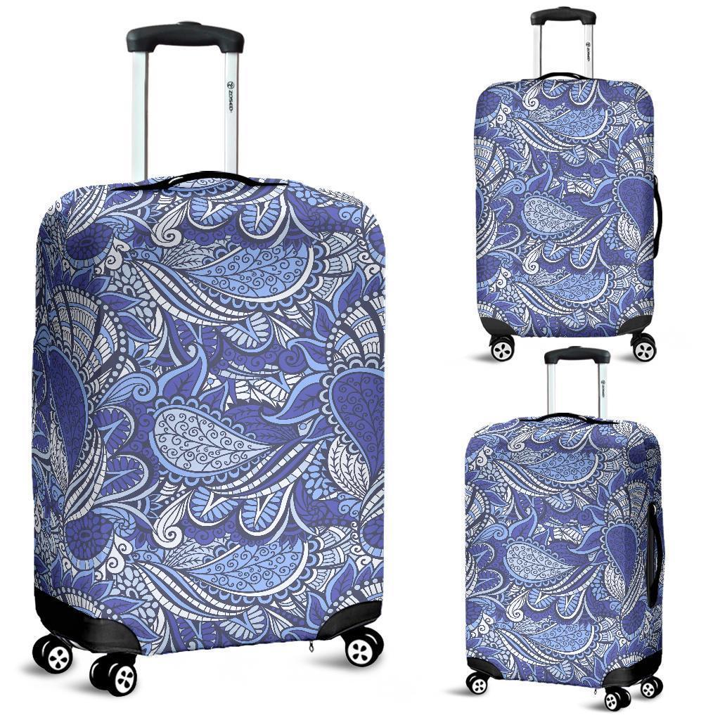 Pigeon Floral Bohemian Pattern Print Luggage Cover GearFrost