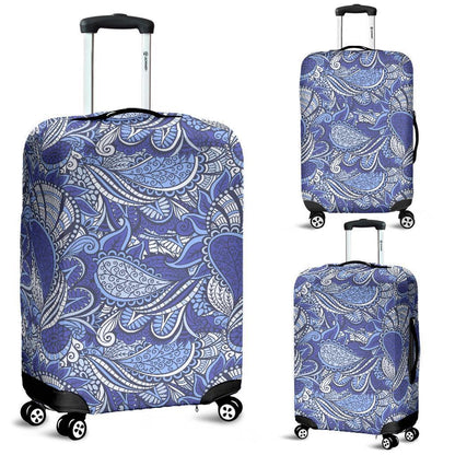 Pigeon Floral Bohemian Pattern Print Luggage Cover GearFrost